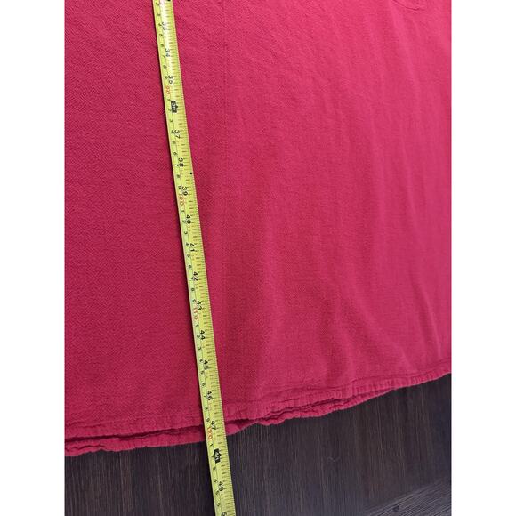 Oh My Gauze Dress Womens Large Red Maxi Sleeveless Pockets Cotton Summer Boho - Picture 12 of 14